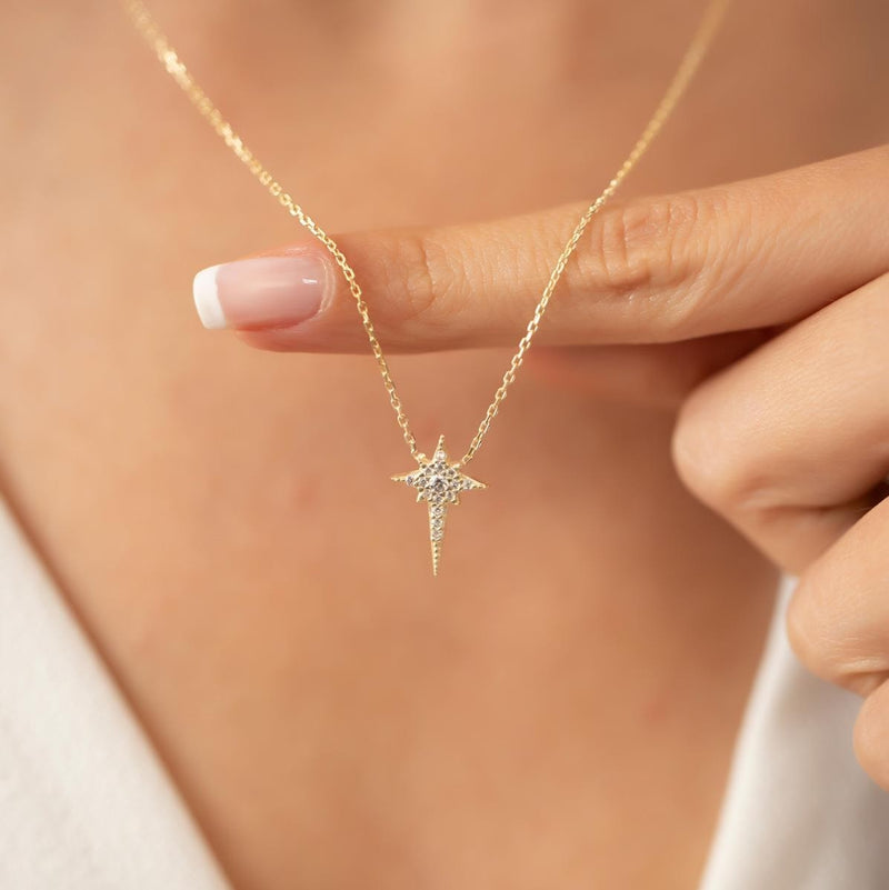 Women's Sterling Silver North Star Necklace