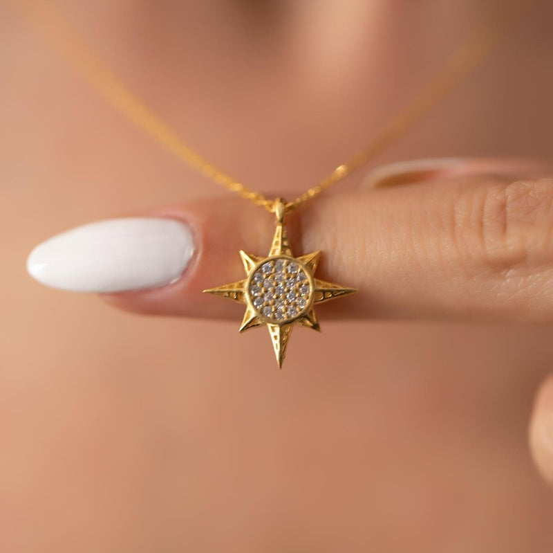 Women's Sterling Silver North Star Necklace