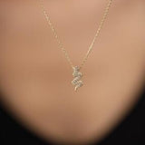Women's Sterling Silver Snake Necklace