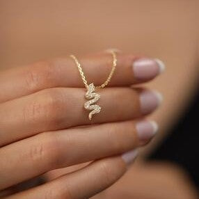 Women's Sterling Silver Snake Necklace