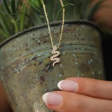 Women's Sterling Silver Snake Necklace