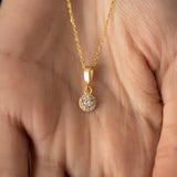 Women's Sterling Silver Solitaire Necklace