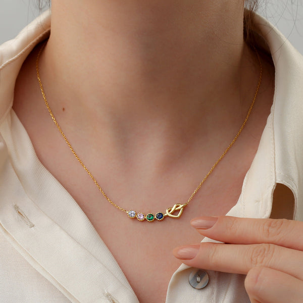 Family Birthstone Necklace