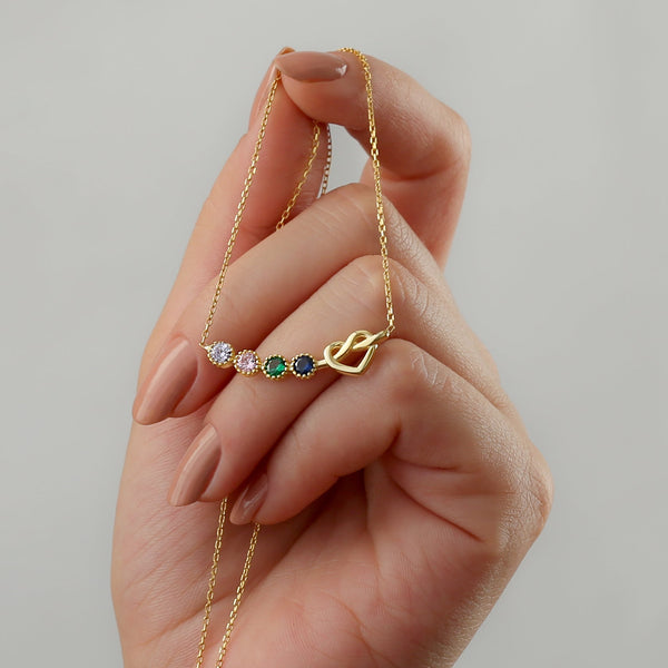 Family Birthstone Necklace
