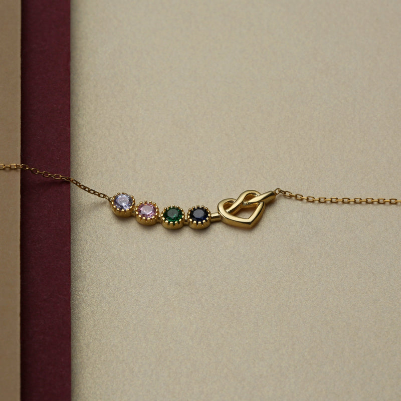 Family Birthstone Necklace