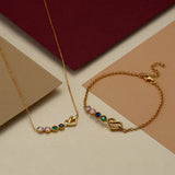 Family Birthstone Necklace