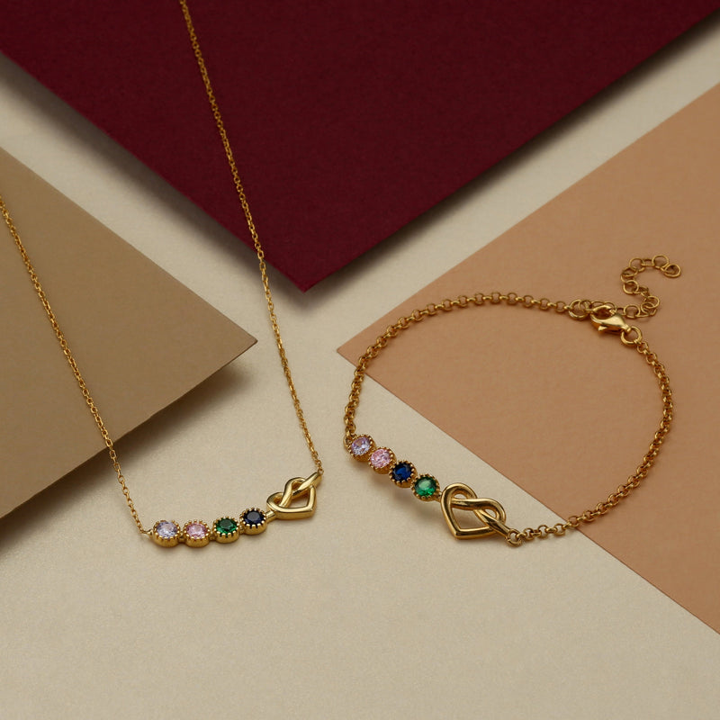 Family Birthstone Necklace