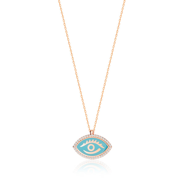 Gold Evil Eye Necklace