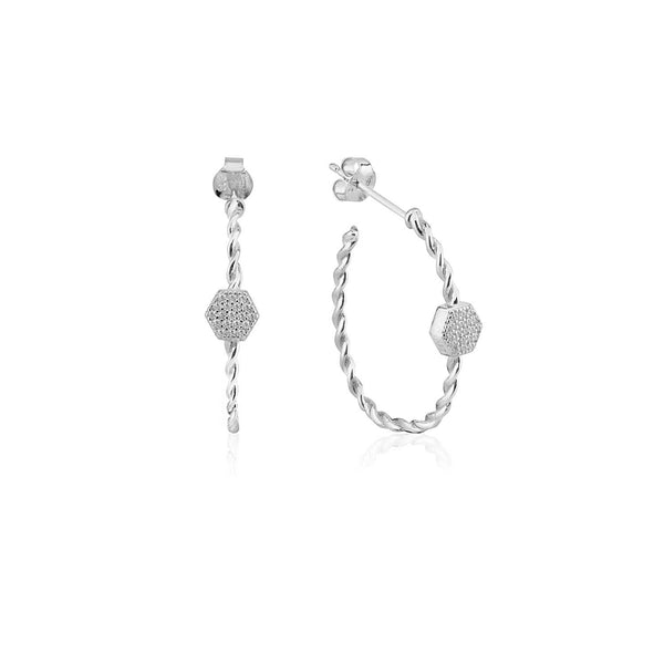 Sterling Silver Hoop Earrings