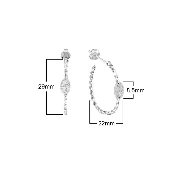 Sterling Silver Hoop Earrings