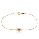 Sterling Silver Luckyl Eye Bracelet