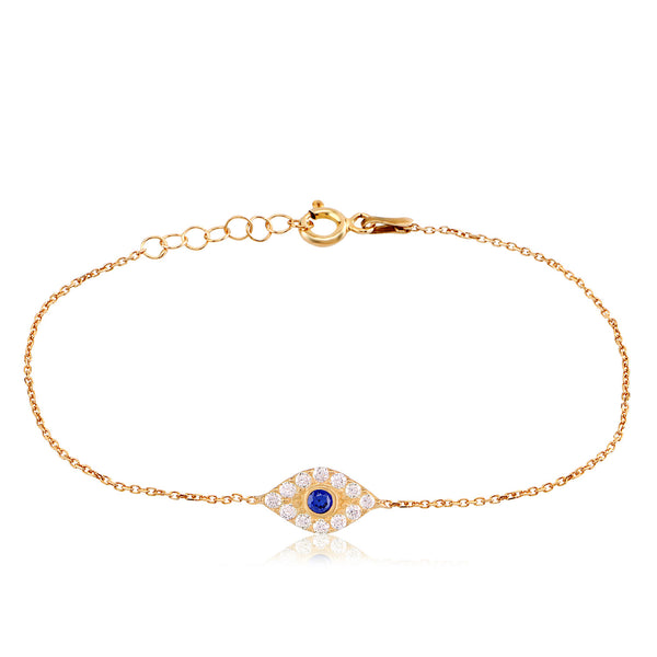Sterling Silver Luckyl Eye Bracelet