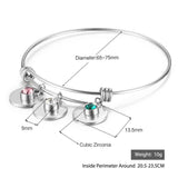 Personalized Name Stainless Steel Bangle Bracelet