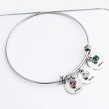 Personalized Name Stainless Steel Bangle Bracelet