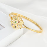 Engraved Name Family Tree Bangle Bracelet with Birthstones