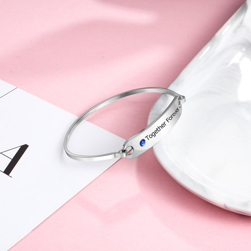 Stainless Steel Customized Bangle Bracelet