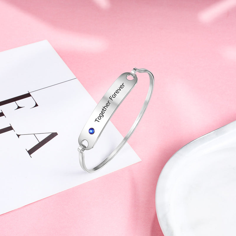 Stainless Steel Customized Bangle Bracelet