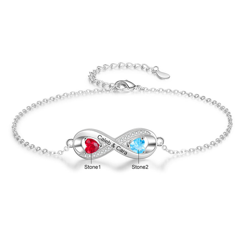 Infinity Birthstone Bracelet