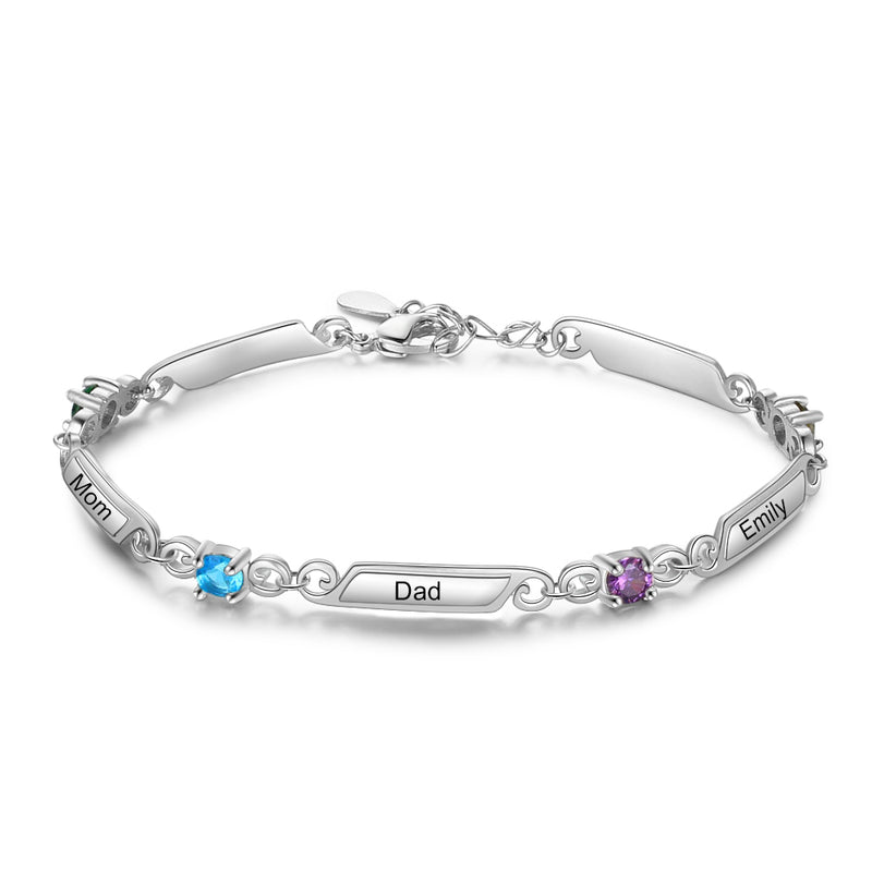 Rhoidum Plated Birthtsone Bracelet