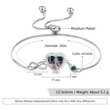 Copper Photo Bracelet with Names