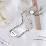 Heart Birthstone Bracelet