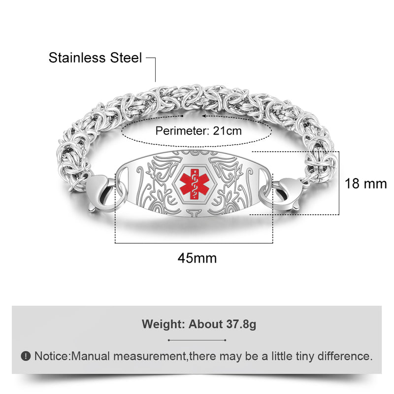 Engraving Stainless Steel Bracelet
