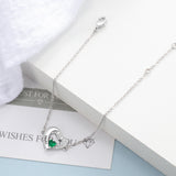 Personalized Name Heart Shape Bracelet with Birthstone