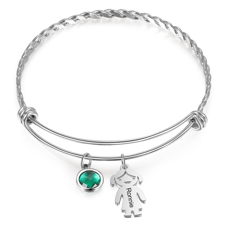 Stainless Steel Baby Bangle Bracelet