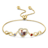 Copper Photo Bracelet with Names