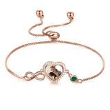 Copper Photo Bracelet with Names