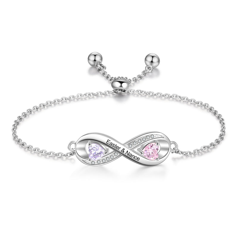 Infinity Birthstone Bracelet