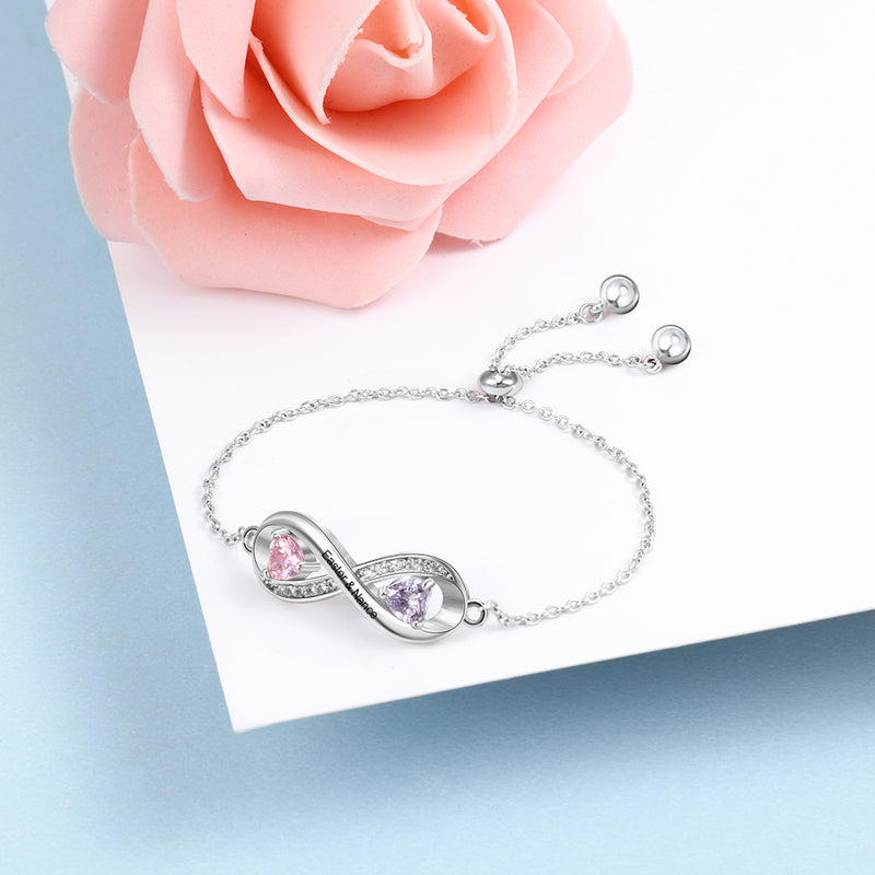 Infinity Birthstone Bracelet