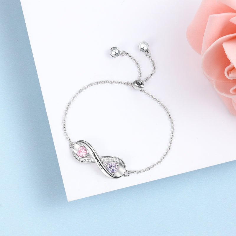Infinity Birthstone Bracelet