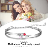 Rhodium Plated Bangle Bracelet