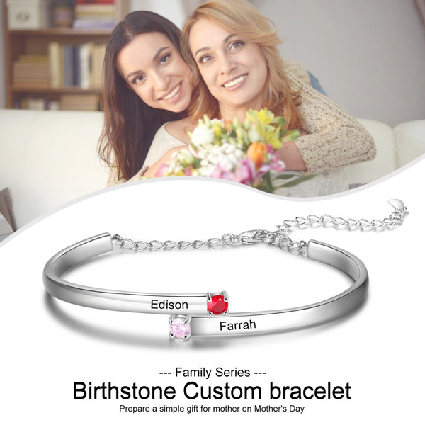 Rhodium Plated Bangle Bracelet