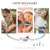 Rhodium Plated Baby Foot Bracelet