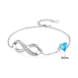 Personalized Birthtsone Infinity Bracelet