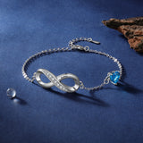 Personalized Birthtsone Infinity Bracelet