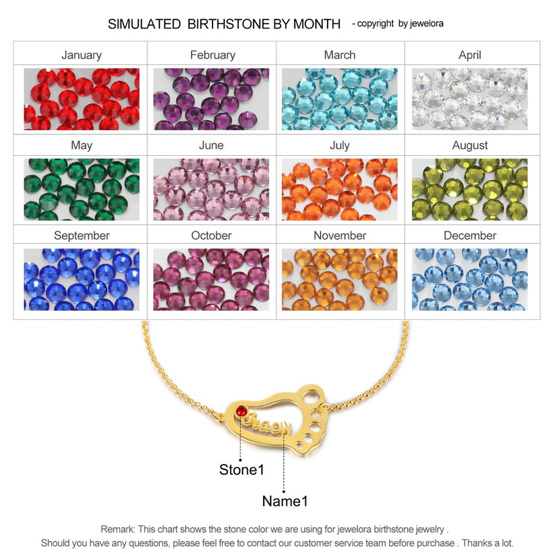 Rhodium Plated Baby Feet Bracelet