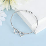 Engraved Stainless Steel Bangle Bracelet