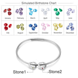 Engraved Stainless Steel Bangle Bracelet