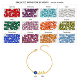 Birthstone Name Bracelet