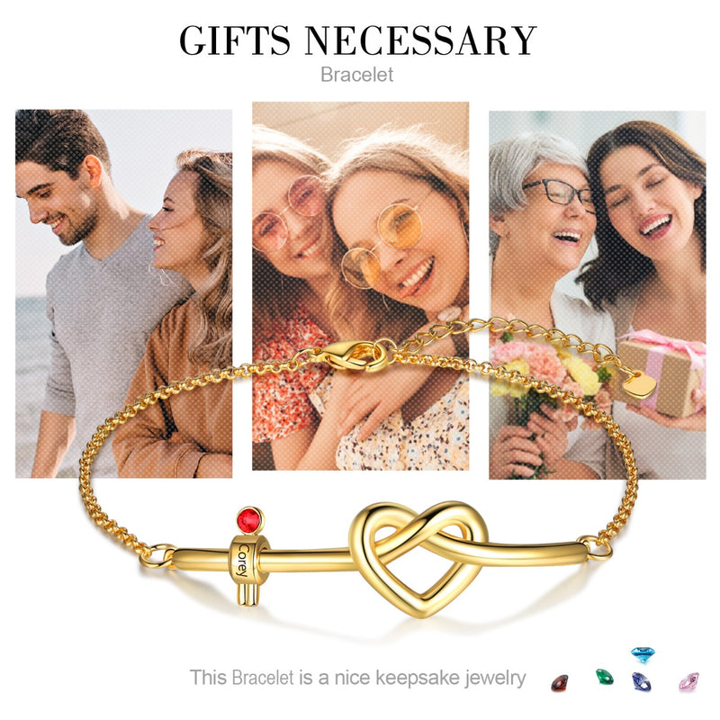 Gold Plated Baby Heart Shape Bracelet