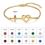 Gold Plated Baby Heart Shape Bracelet