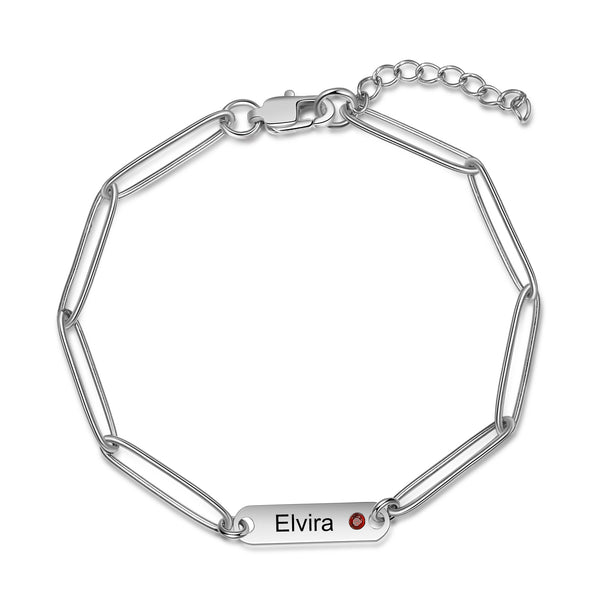 Stainless Steel Engraving Name Bracelet