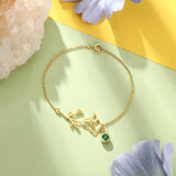 Custom Birthday peanut stone bracelet