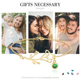 Custom Birthday peanut stone bracelet