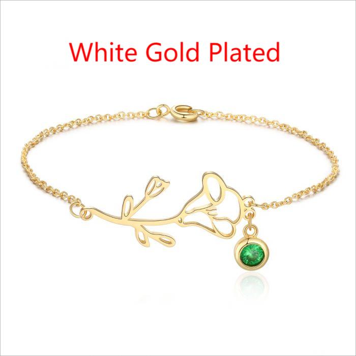 Custom Birthday peanut stone bracelet