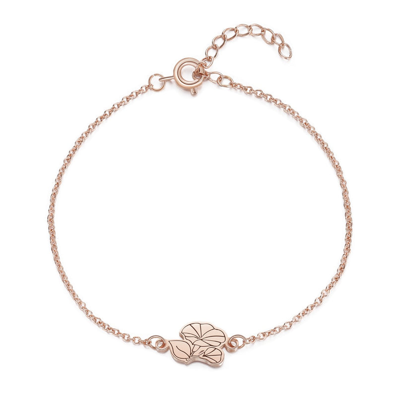 Custom Birth Flower Bracelet