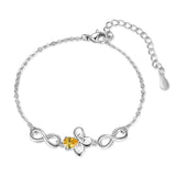 Butterfly Infinity CZ Bracelets